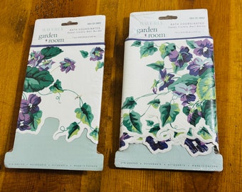 Bordure de papier peint vintage Waverly Sweet Violets