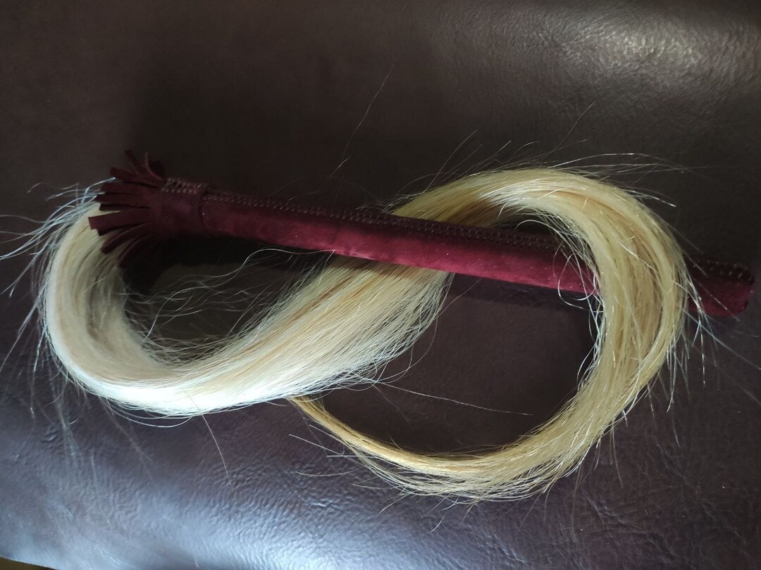 Horse Hair Flogger and Leather Handle Etsy