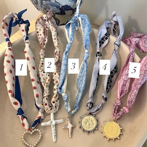 Custom Pendant scarf necklace-gift wrapped/ FREE SHIPPING