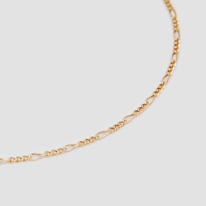 Gold Figaro Chain | 14K Gold Filled | Tarnish Free | Gold Necklace | Gold Chain