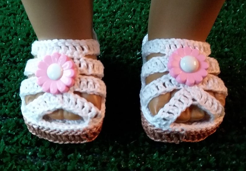 PDF Crochet Pattern for 18 Doll Sandals Etsy