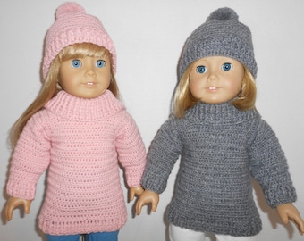 Winter Sweater and Hat PDF Crochet Pattern