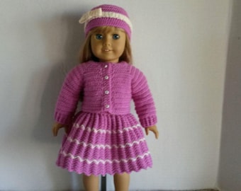 CROCHET PATTERN - PDF -  Lavender Dress and Accessories