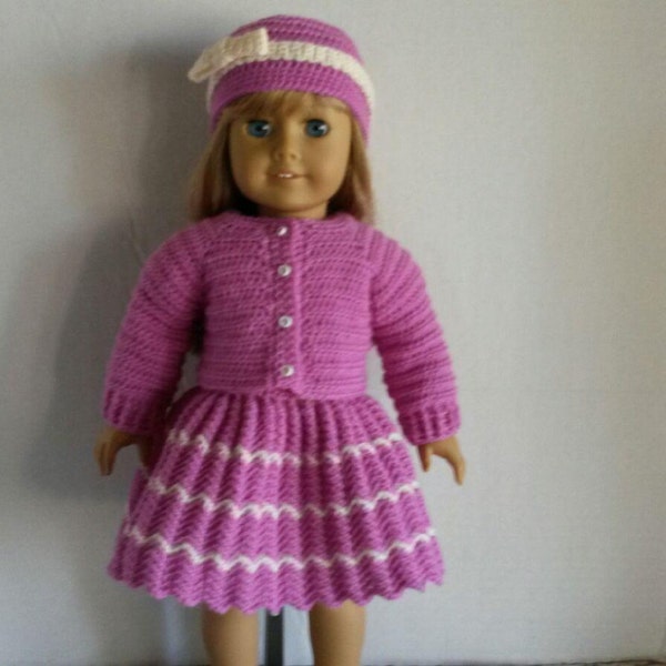 CROCHET PATTERN - PDF -  Lavender Dress and Accessories