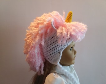 Unicorn hat crochet pattern PDF