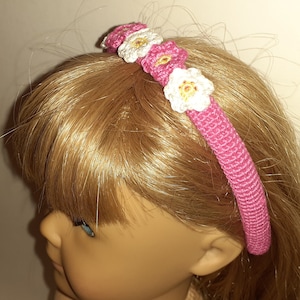 18 inch Doll Headband Crochet Pattern PDF