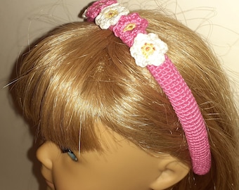 18 inch Doll Headband Crochet Pattern PDF