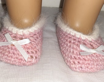 18 inch Doll Crochet Slippers Crochet Pattern PDF