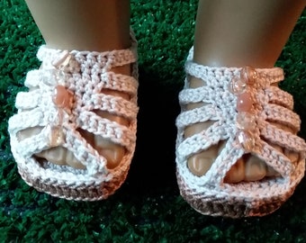 18" Doll Sandal PDF Crochet Pattern