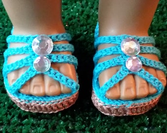 18" Doll Sandal PDF Crochet Pattern 2