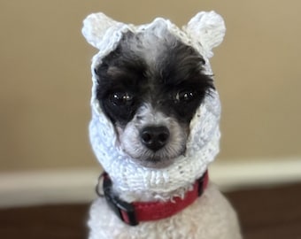 Dog Calming Hoodie * Hand Knit Cotton Anxiety Relief Wrap