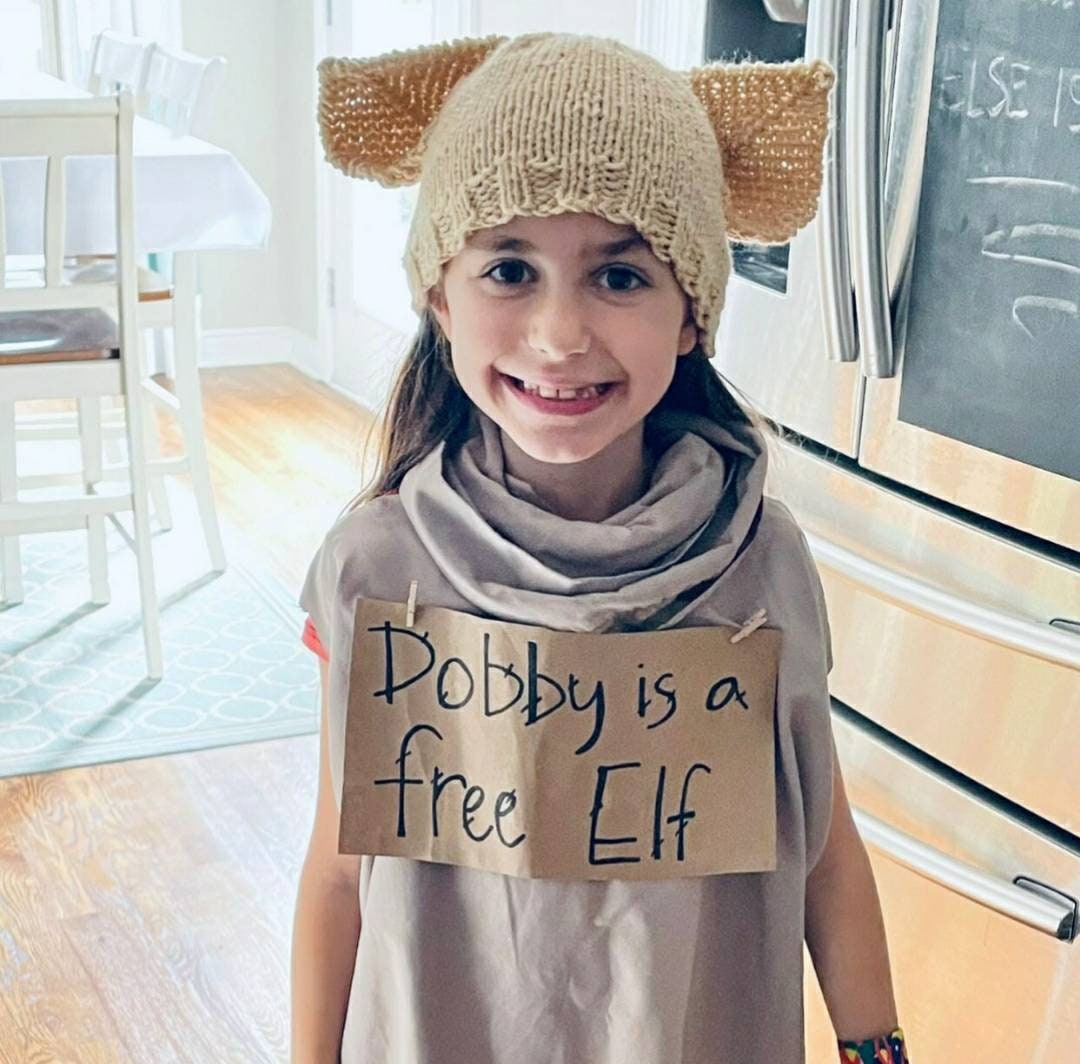 Harry Potter Dobby beanie OOAK Dobby the Elf Hat * Halloween Costume * Harry Potter Cosplay  main image 2