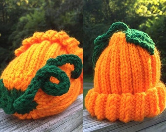 Cappello da bambino zucca [lavorato a mano]