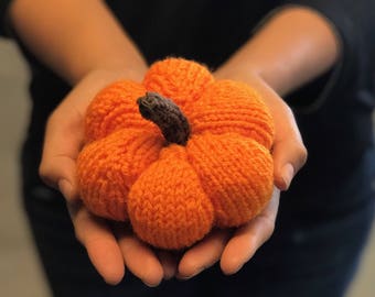 Knit Pumpkin * Stuffed Centerpiece * Fall Decor