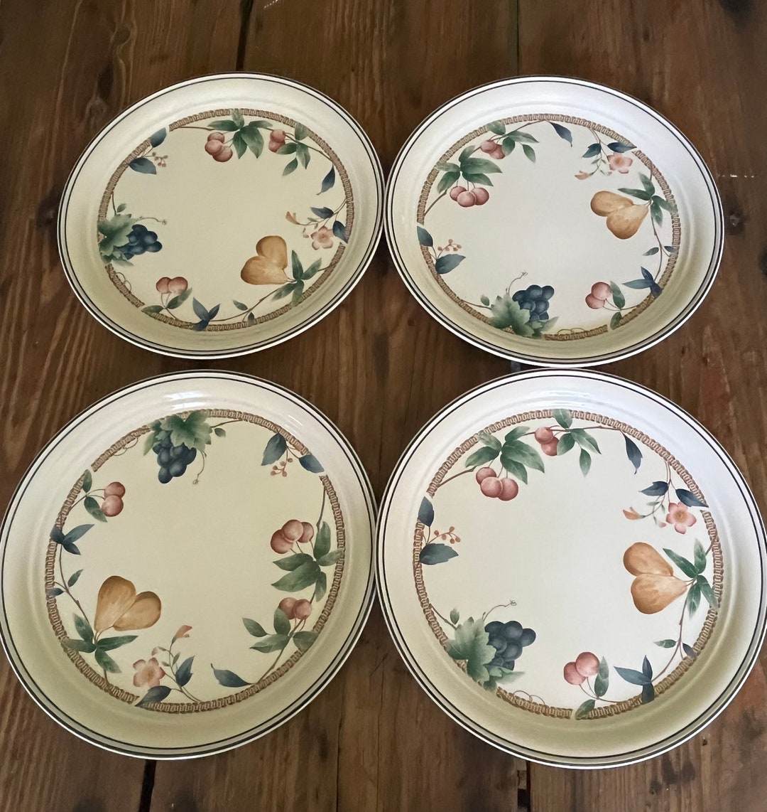 Vintage Noritake Keltcraft Natures Bounty Dinner Plates Ireland Set of