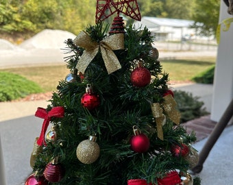 Cemetery Christmas Tree~Styrofoam Insert for Existing Vase~360 View~Grave Decoration~In Loving Memory