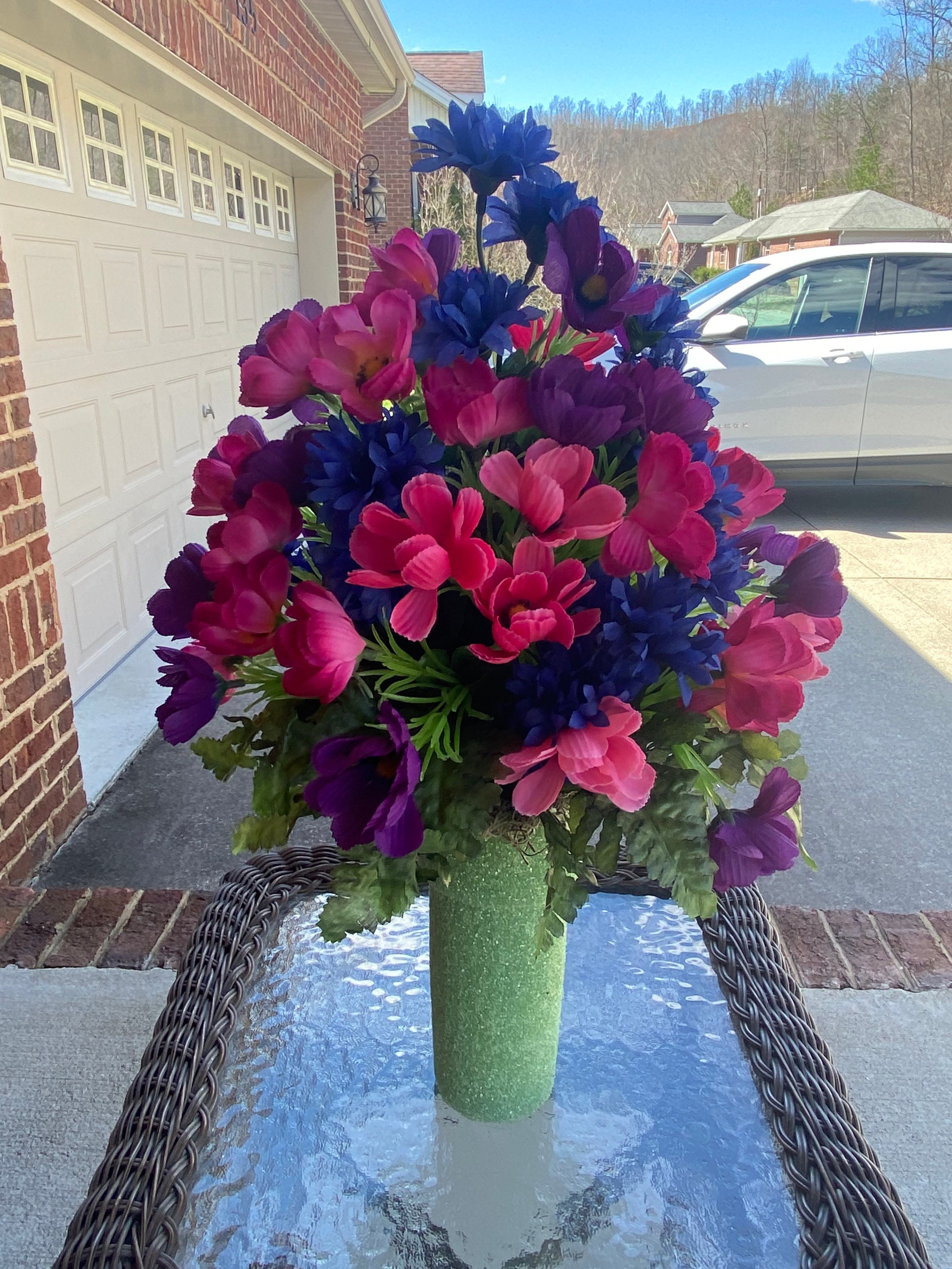 Cemetery FlowersMemorial FlowersStyrofoam Vase Insert for Existing