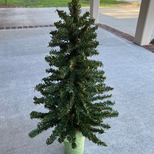 DIY~Cemetery Christmas/Winter Miniature Pine Tree~Styrofoam Insert~Ready for Decorations~In Loving Memory