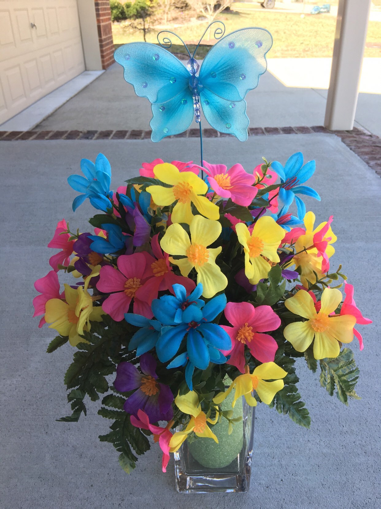 Cemetery Flowersmemorial Flowerscemetery Vase Insertflowers Etsy