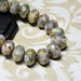 10 "stone" Picasso Glass 8x6 Beads