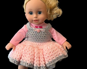 Crocheted Doll Ballerina Dress