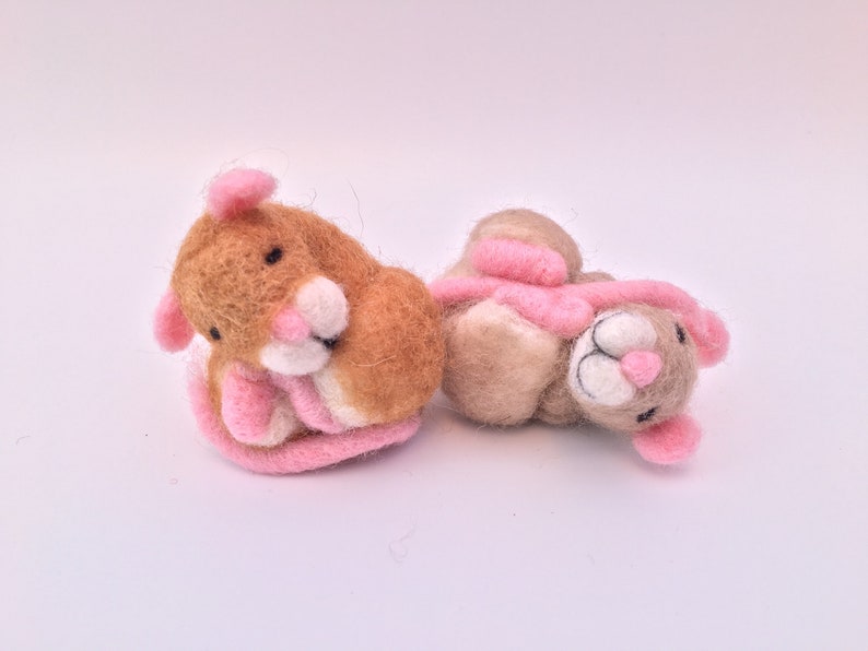Needle Felted Sleeping Mouse. Decoration. Etsy
