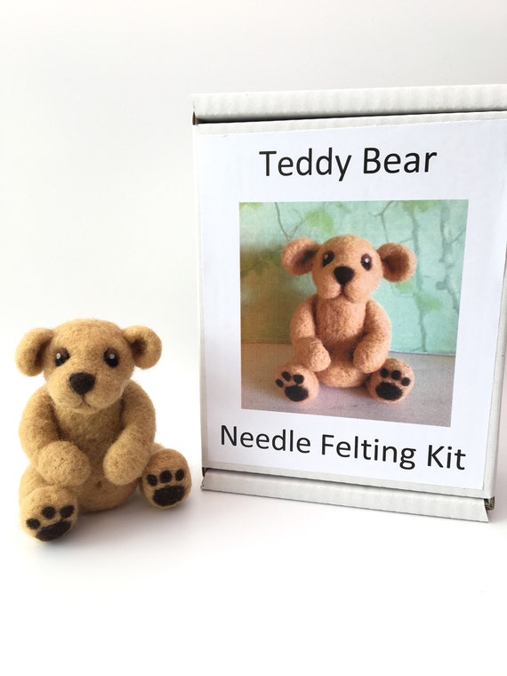 needle felted teddy bear