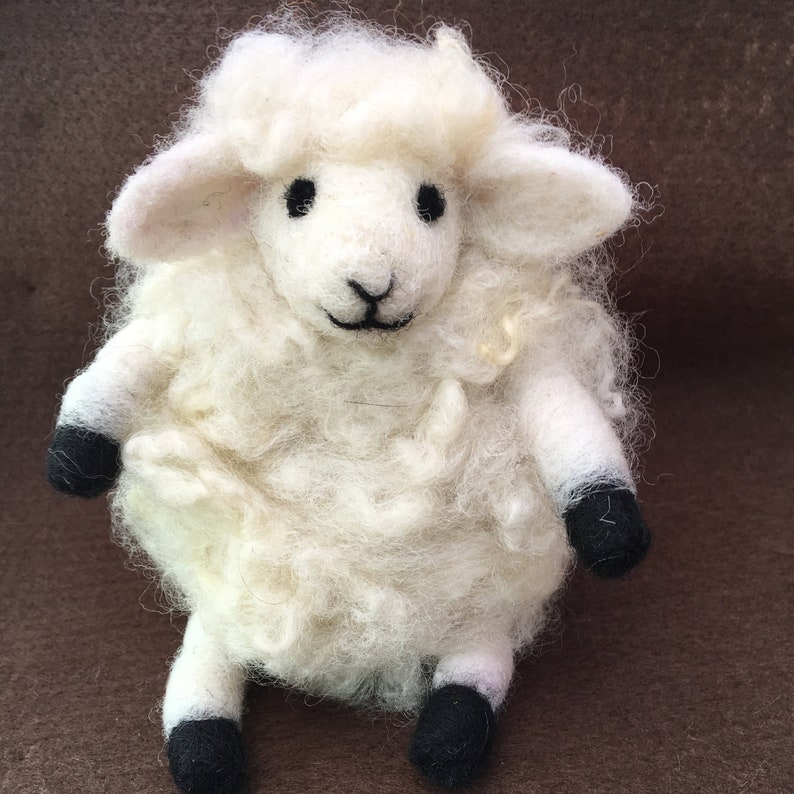 Needle Felted Fluffy Sheep PDF Tutorial Etsy