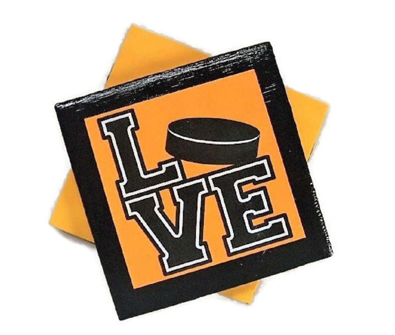 Christmas Gift Unique Gift Hockey Coasters Hockey Coach image 0