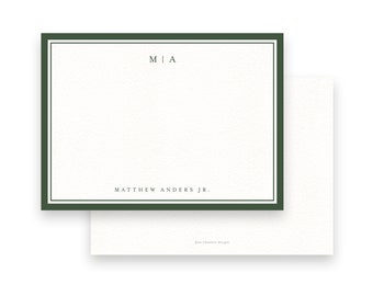 Cartes de correspondance plates traditionnelles et classiques pour hommes par Kate Chambers Designs