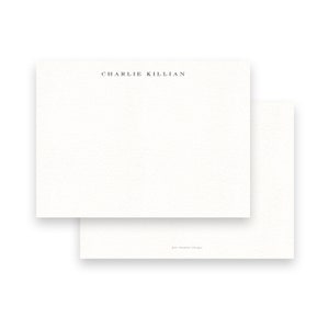 Tarjetas de notas planas, clásicas y tradicionales para hombres, de Kate Chambers Designs.