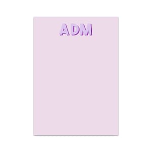 Bloc de notas personalizado - Fuente de sombras atrevidas para niña, morado y lila - de Kate Chambers Designs