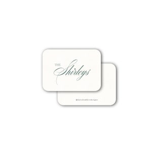 Eenvoudig cadeaulabel voor visitekaartjes voor het hele gezin