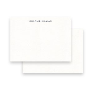 Papelería para tarjetas de notas planas clásicas y tradicionales para hombre de Kate Chambers Designs