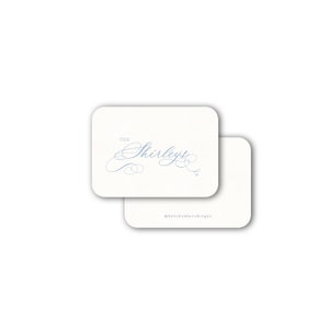 Einfacher Geschenkanhänger für die Visitenkarte der Familie