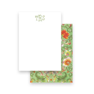 Bloemen roze groen rood florentijnse stijl bloeiende gevoerde envelop vrouwen briefpapier kaarten