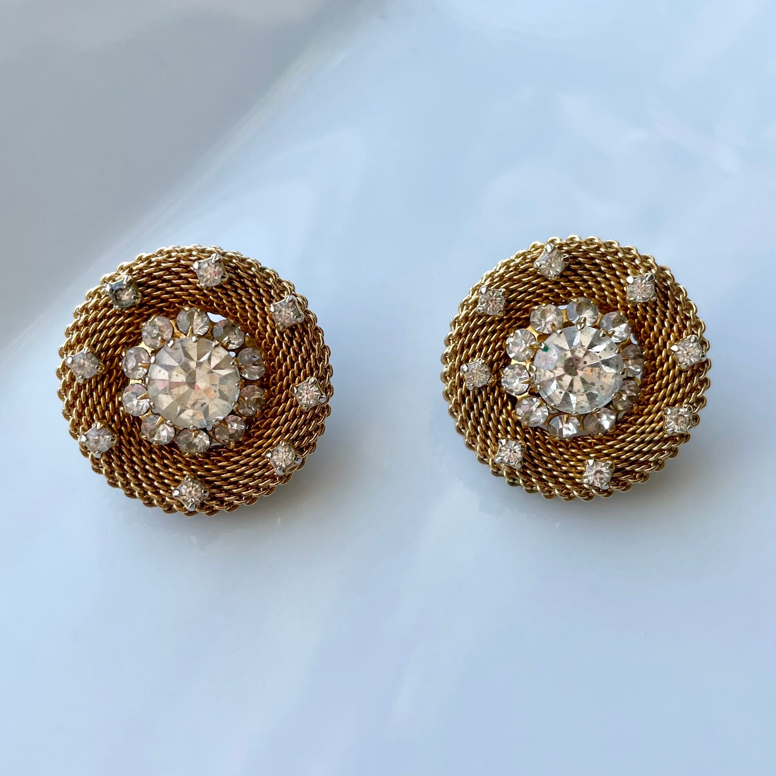 ■VINTAGE HOLLYWOOD■ Bumpy Round Earrings VH239OEA003B il_340x270.6012681059_ao02.jpg