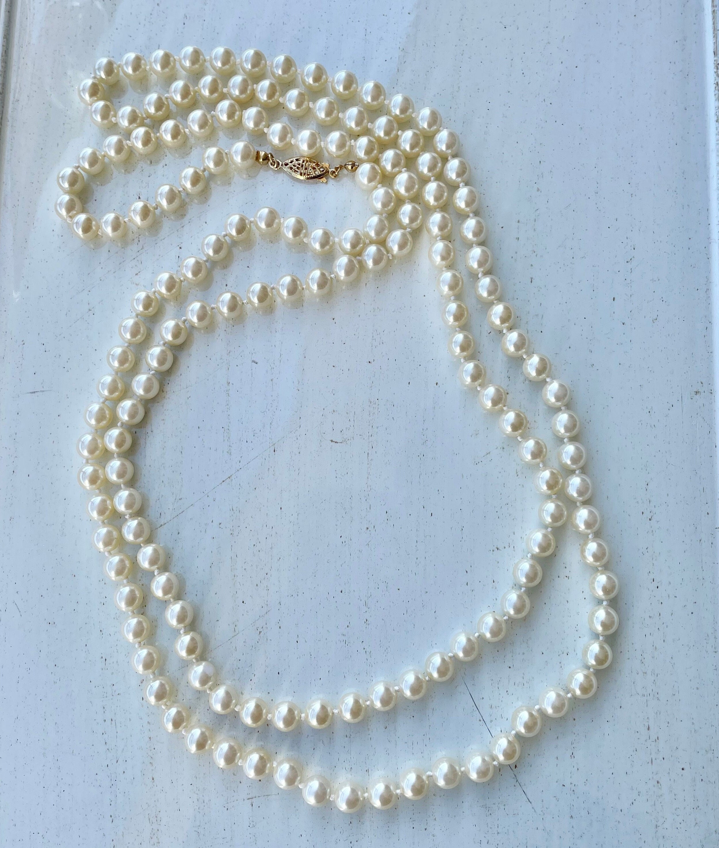 Vintage avon pearl necklace online