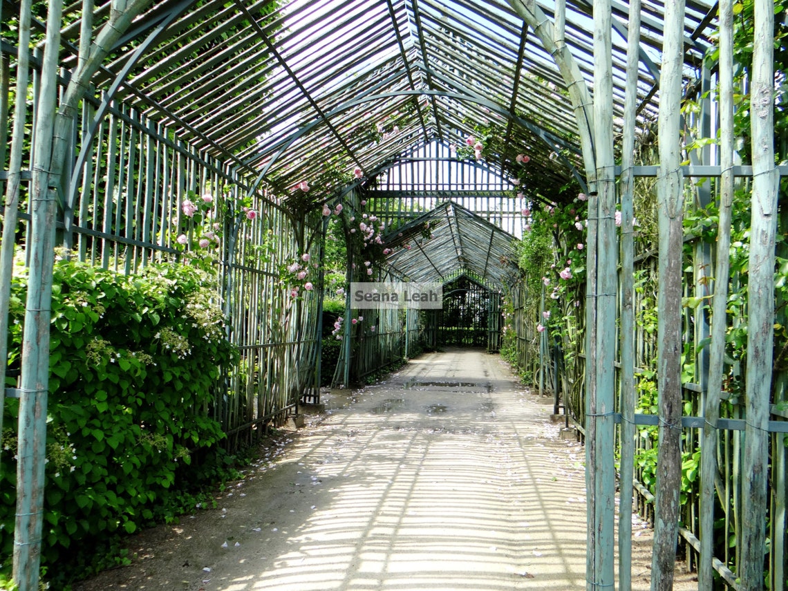 French Trellis House Original Photogragh on Gallery Wrapped Canvas in