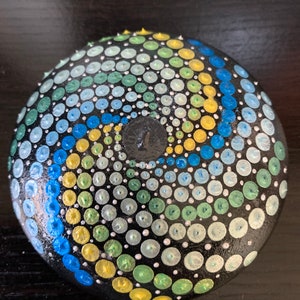 Mandala Blues, greens , yellows