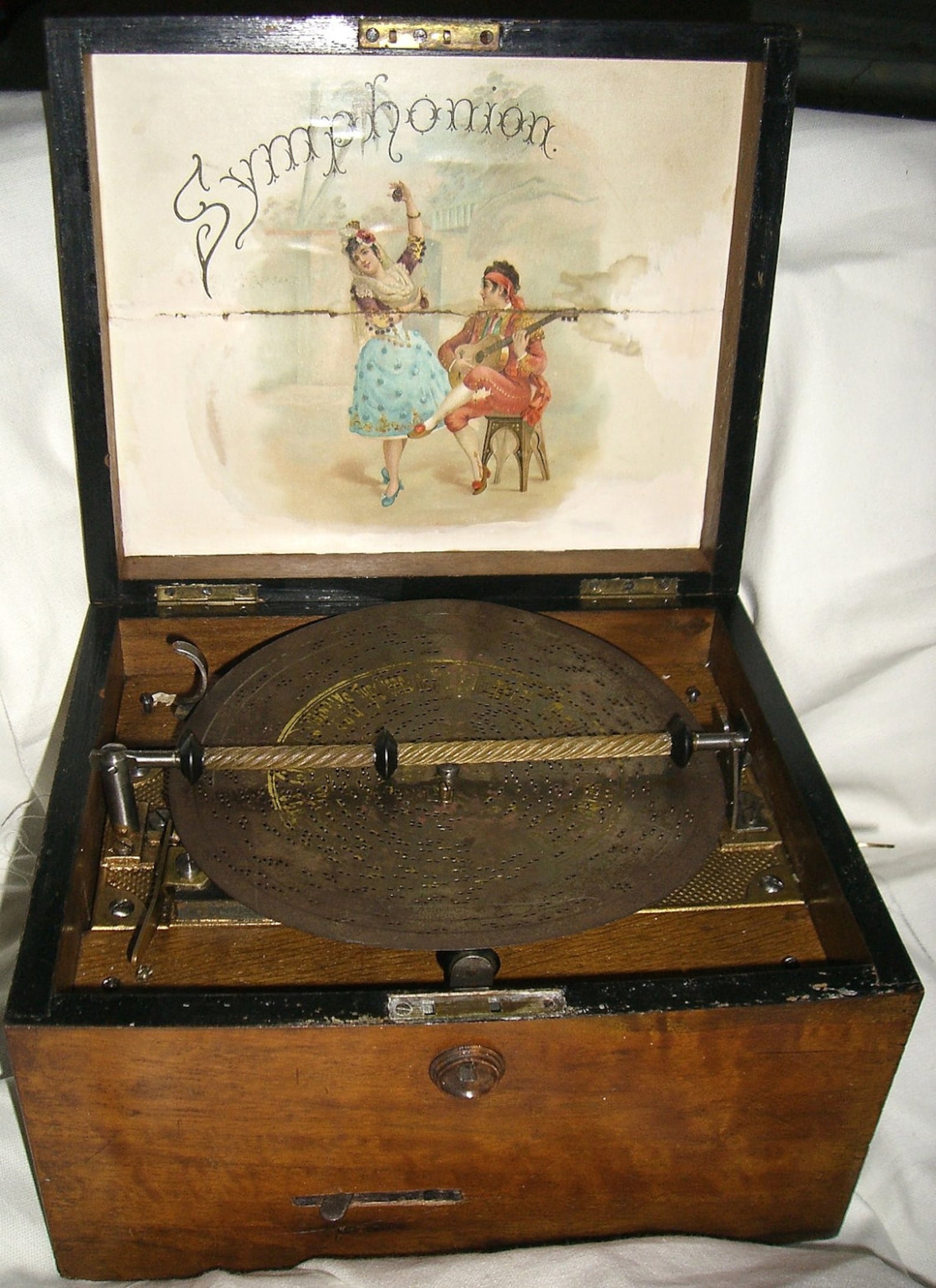 Vintage Antique Symphonion Music Box 468167 Plays Wonderfully Etsy