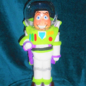 Toy Story Buzz Lightyear Wooden Nutcracker With Space Helmet And His Space Suit