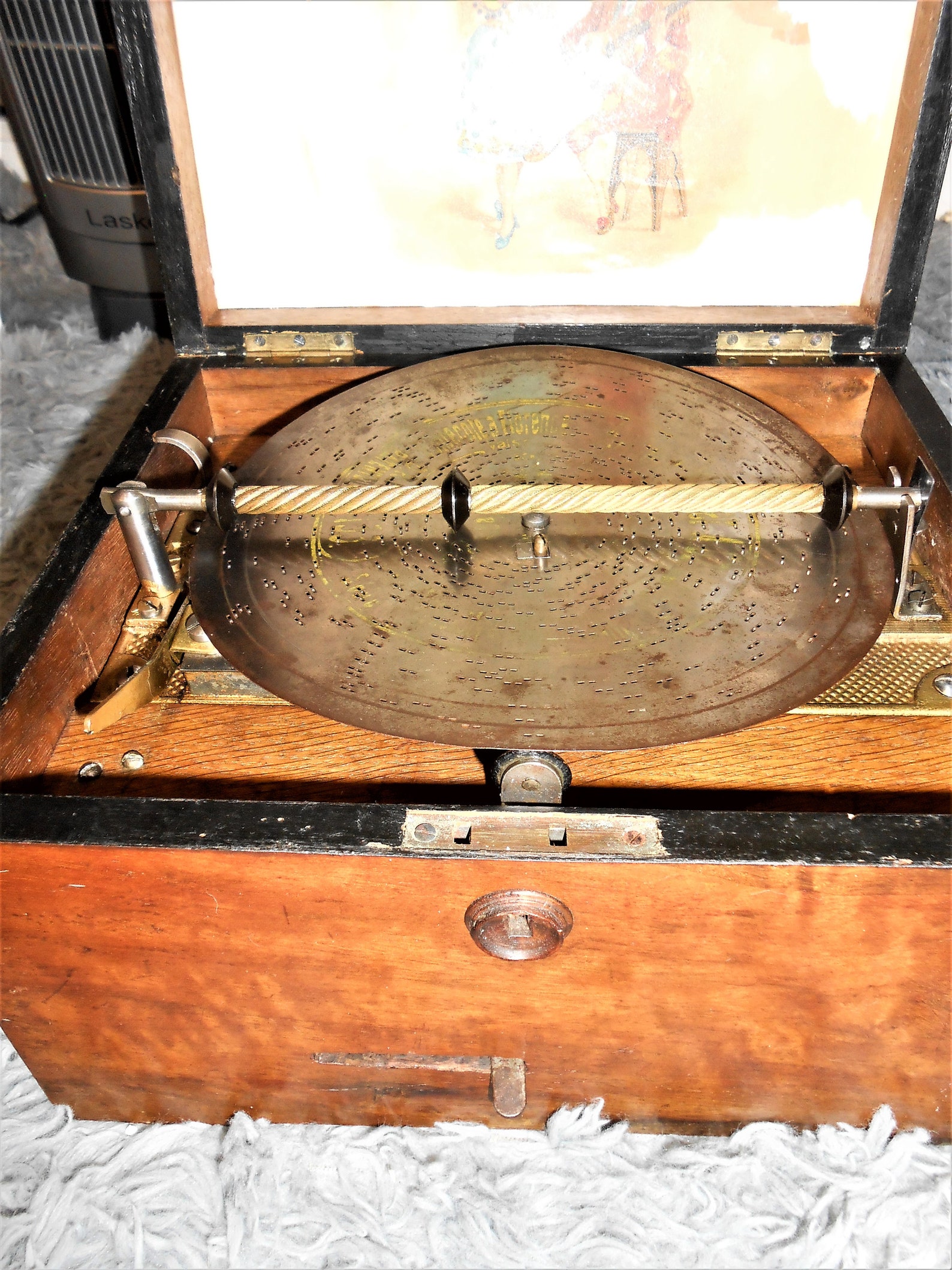 Vintage Antique Symphonion Music Box 468167 Plays Wonderfully Etsy