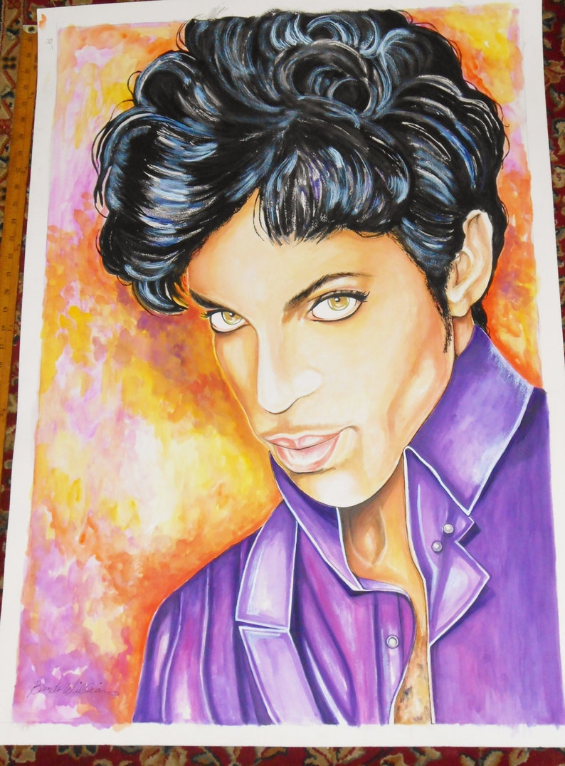 Sweet Sexy Thing Prince Original Large Watercolor Mural Sized - Etsy