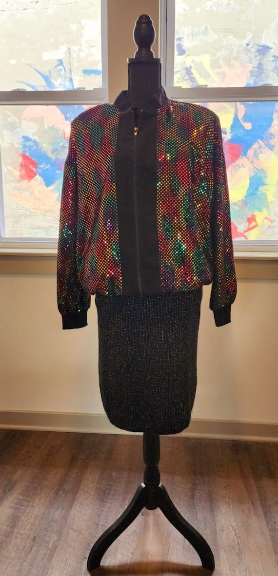 Multi-colored Sequin Jacket - image 1