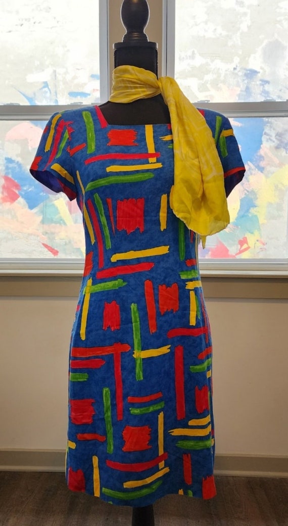 Multi-colored Vintage Jessica Howard Dress