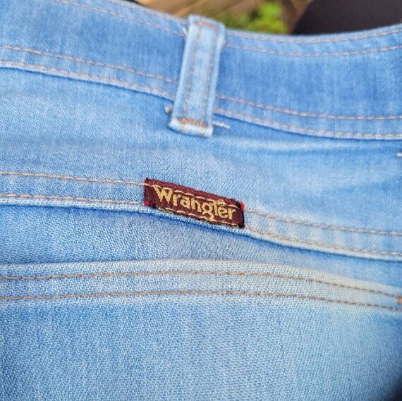 1970s Vintage Wrangler Denim Trousers Pants 33×26 - image 4