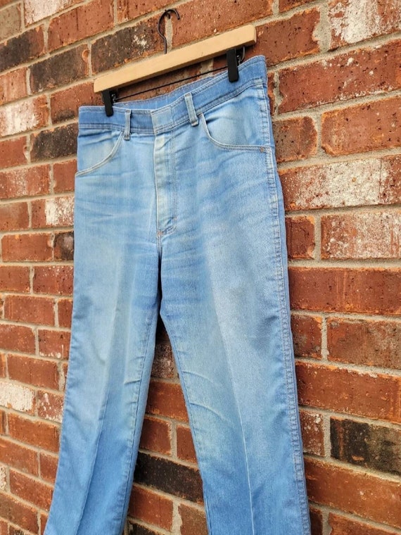 1970s Vintage Wrangler Denim Trousers Pants 33×26 - image 2