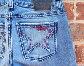 jeans with star pockets