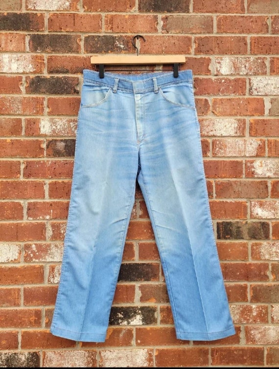 1970s Vintage Wrangler Denim Trousers Pants 33×26 - image 6